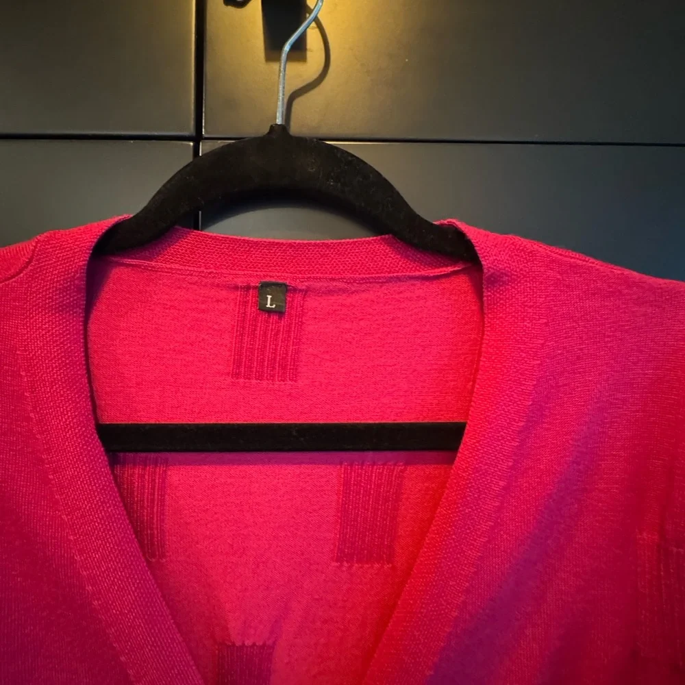 New Hot Pink Cardigan Sweater - Picture 5 of 8